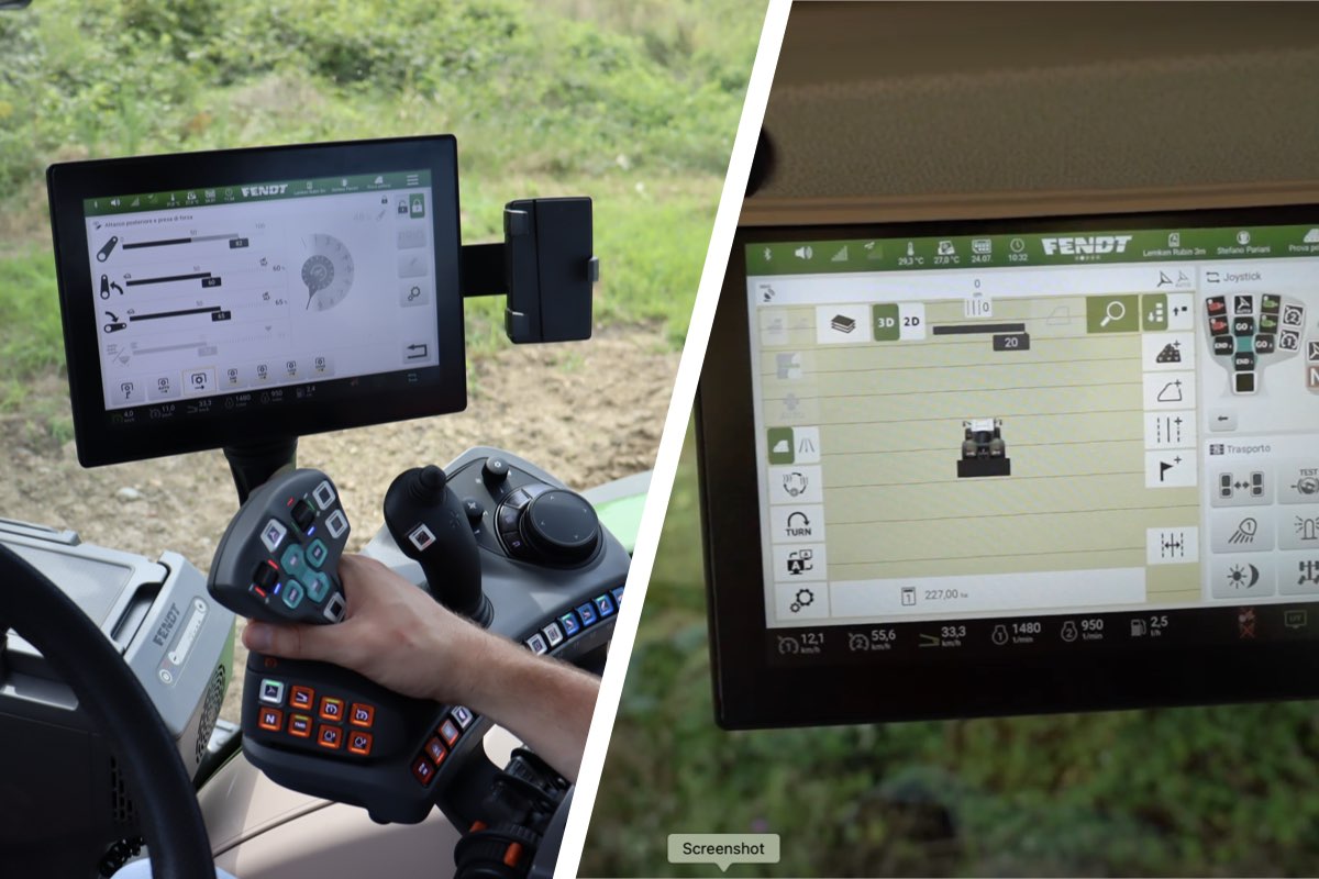 Terminale di comando, a sinistra, e terminale aggiuntivo, a destra, per gestire gli strumenti per lo Smart Farming